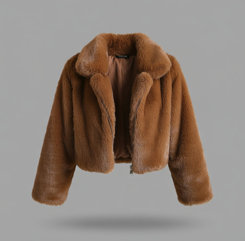 cropped fur jacket