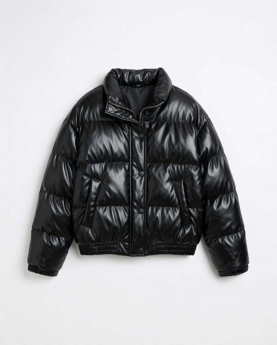 Woman Cropped Puffer Jacket