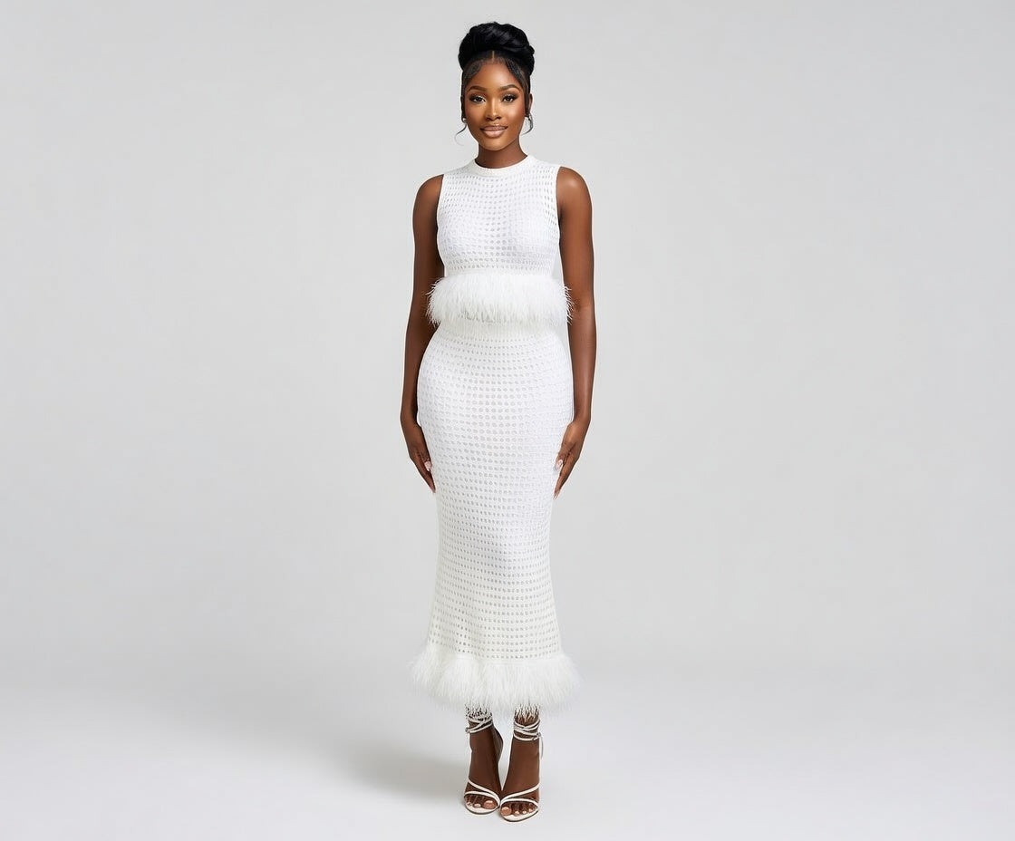 Crochet Midi Dress