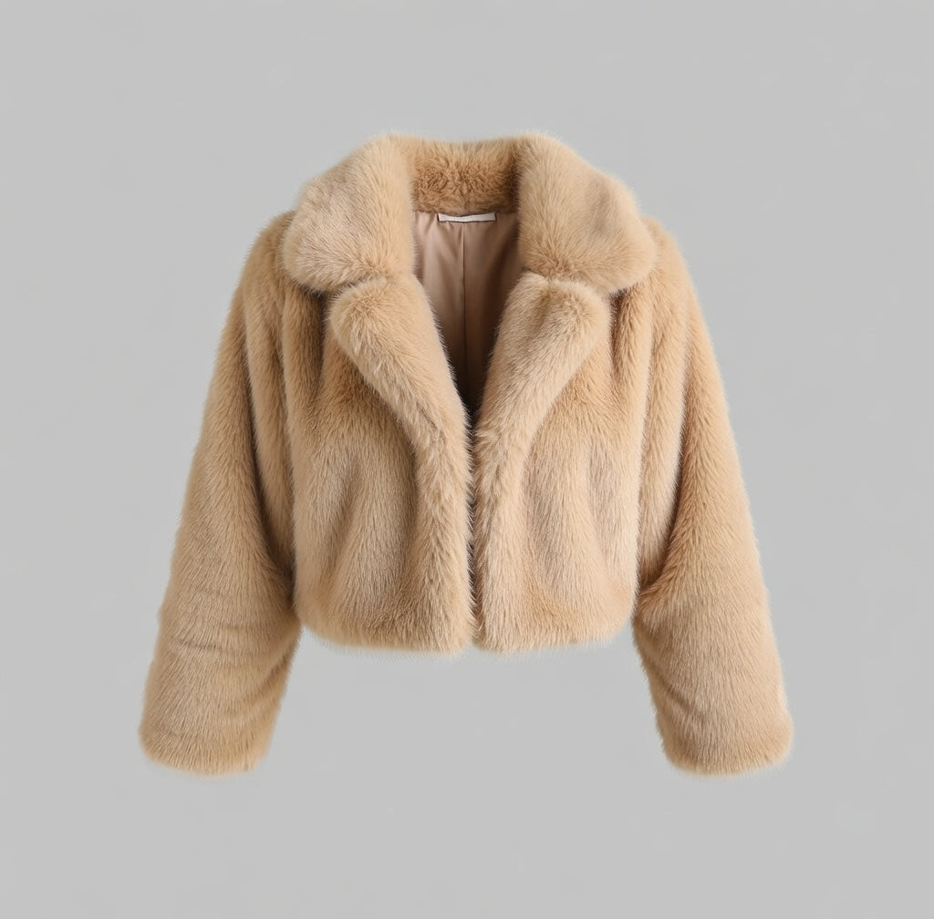 cropped fur jacket