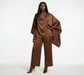 Women's Satin Cape Set Top and pants
