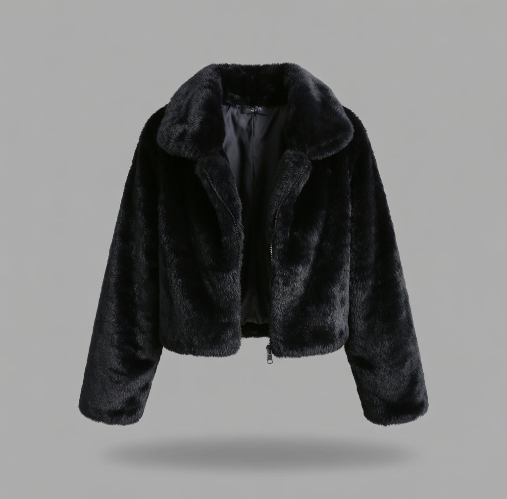 cropped fur jacket
